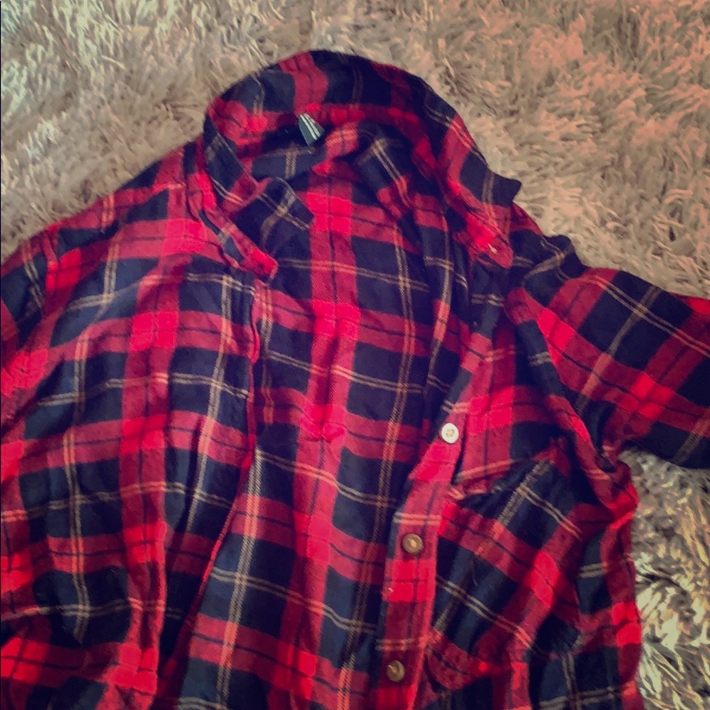 Checked sweater